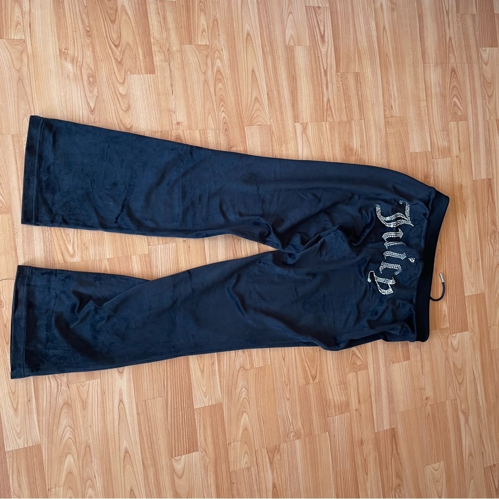Juicy Couture Black Velour Pants